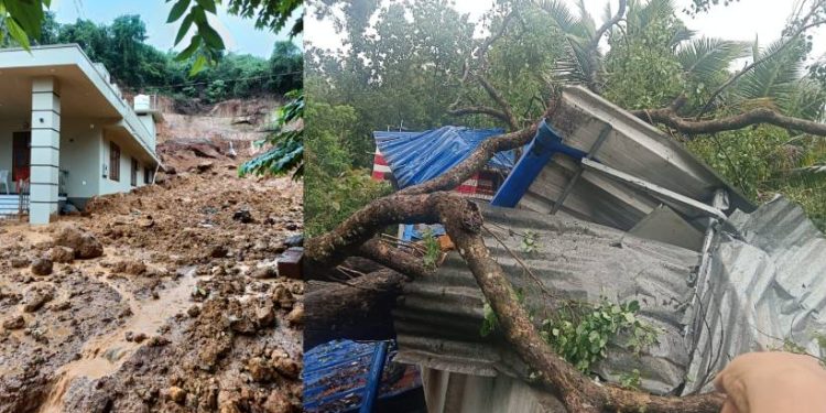 സംസ്ഥാനത്ത് മഴക്കെടുതിയിൽ ആറ് മരണം