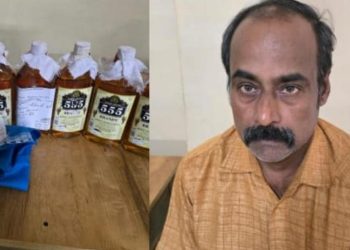 മാഹി മദ്യവുമായി മധ്യവയസ്‌കൻ  പിടിയിൽ