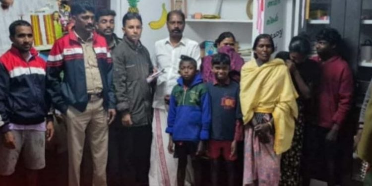 കല്ലൂർ പുഴ കരകവിഞ്ഞു:കുടുംബങ്ങളെ ക്യാമ്പിലേക്ക് മാറ്റി