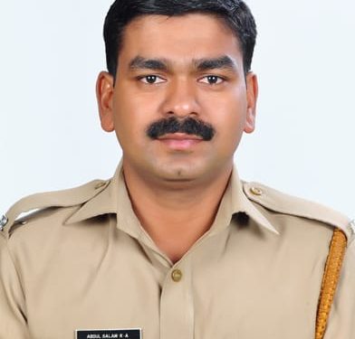 അബ്ദുൾ സലാമിന്സംസ്ഥാന പൊലീസ് മേധാവിയുടെ ബാഡ്ജ് ഓഫ് ഹോണർ