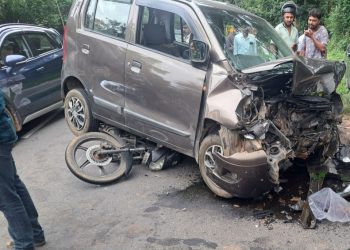 വാഹനാപകടം, മൂന്നുപേർക്ക് പരിക്കേറ്റു