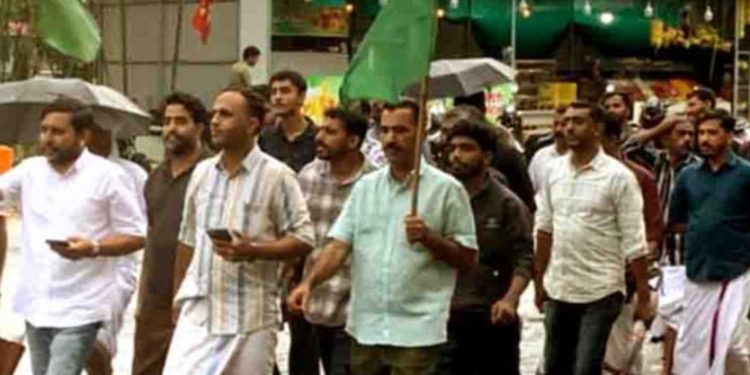 മുസ്ലിം യൂത്ത് ലീഗ് പ്രതിഷേധ പ്രകടനം സംഘടിപ്പിച്ചു