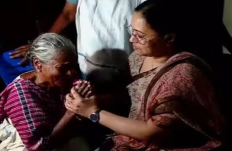 സർക്കാർ ഒപ്പമുണ്ട്, ബിന്ദുവിന്റെ വീട്ടിലെത്തി ആരോഗ്യമന്ത്രി
