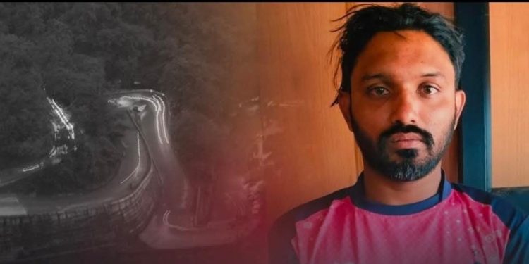 ചുരത്തിൽ നിന്നും യുവാവ് താഴേക്ക് ചാടി