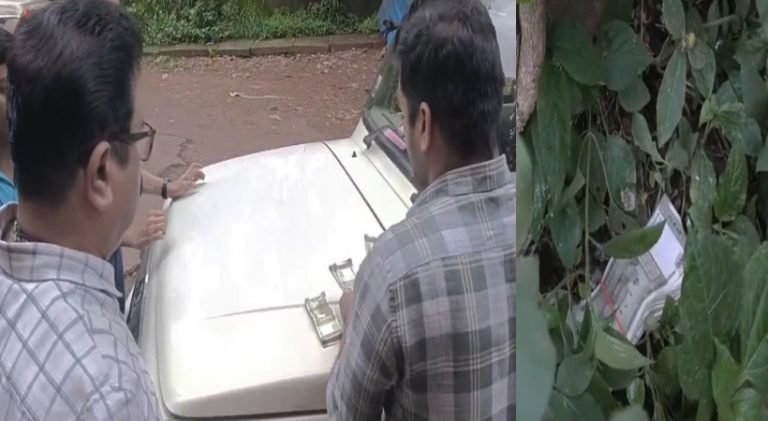ആർ ടി ഓഫീസിൽ വിജിലൻസിന്റെ മിന്നൽ പരിശോധന; ജനൽ വഴി വലിച്ചെറിഞ്ഞ 49,500 രൂപ കണ്ടെടുത്തു