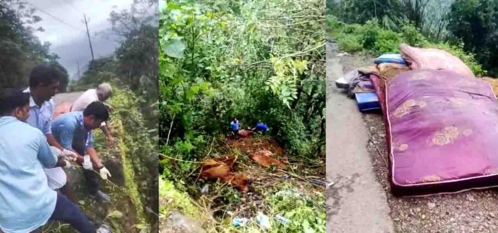 കൊക്കയില്‍ കിടക്കകള്‍ തള്ളി:അന്വേഷണം ആവശ്യപ്പെട്ട് പരാതി