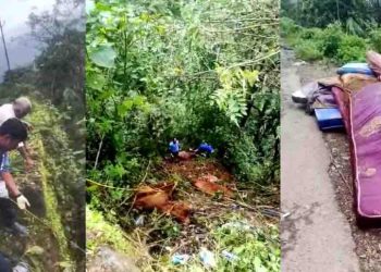 കൊക്കയില്‍ കിടക്കകള്‍ തള്ളി:അന്വേഷണം ആവശ്യപ്പെട്ട് പരാതി