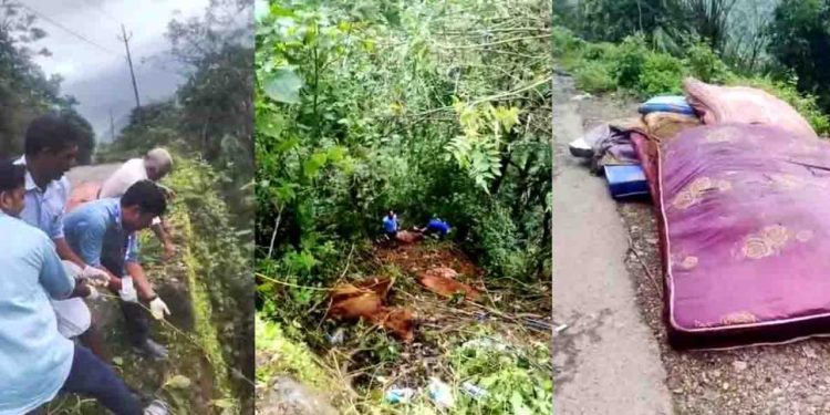 കൊക്കയില് കിടക്കകള് തള്ളി:അന്വേഷണം ആവശ്യപ്പെട്ട് പരാതി