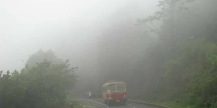 കുറ്റ്യാടി ചുരത്തിൽ പിക്കപ്പ് വാൻ അപകടത്തിൽപ്പെട്ടു