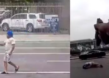 നടുറോഡിൽ ആയുധവുമായി ‘ഗട്ക’ അഭ്യാസം; സിഖ് വംശജനെ വെടിവെച്ചു കൊന്ന് പൊലീസ്