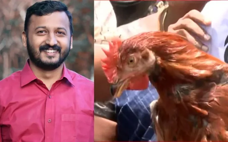 രാഹുലിനെതിരായ പ്രതിഷേധത്തിന് ഉപയോഗിച്ച കോഴി ചത്തു; മഹിളാ മോര്‍ച്ച പ്രവര്‍ത്തകര്‍ക്കെതിരെ പരാതി