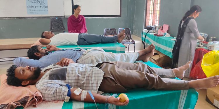 ജീവദ്യുതി 2025- രക്തദാന ക്യാമ്പ് സംഘടിപ്പിച്ചു.ജീവദ്യുതി 2025-  രക്തദാന ക്യാമ്പ് സംഘടിപ്പിച്ചു