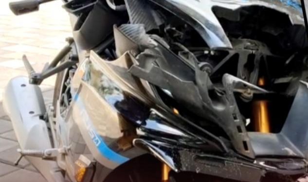 വാഹനാപകടത്തിൽ യുവാവിന് പരിക്ക്