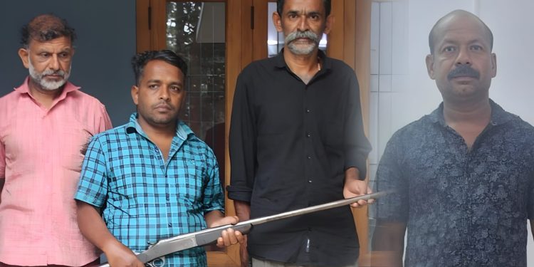 കാട്ടുപോത്ത് വേട്ട: ഒളിവിലായിരുന്ന നാല് പ്രതികൾ കൂടി അറസ്റ്റിൽ