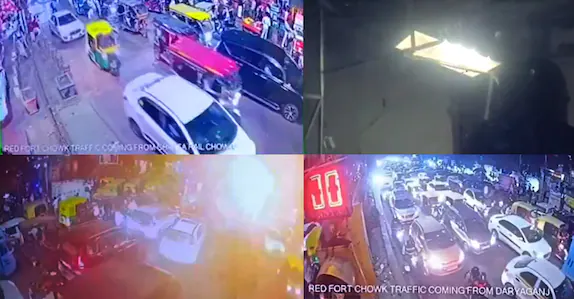 തിരക്കേറിയ റോഡ്, പതിയെ നീങ്ങുന്ന വാഹനങ്ങൾ; പെട്ടെന്ന് പൊട്ടിത്തെറി: ഡൽഹി സ്ഫോടനം