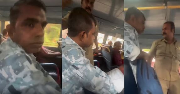 കെഎസ്ആർടിസി ബസിൽ ലൈംഗികാതിക്രമം; അക്രമിയുടെ കരണത്തടിച്ച് പെൺകുട്ടി, പ്രതികരിക്കാതെ സഹയാത്രികർ