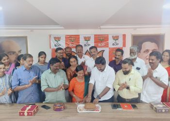 ബി.ജെ.പി. വയനാട് ജില്ലാ ഓഫീസിൽ  ക്രിസ്തുമസ് ആഘോഷം നടത്തി