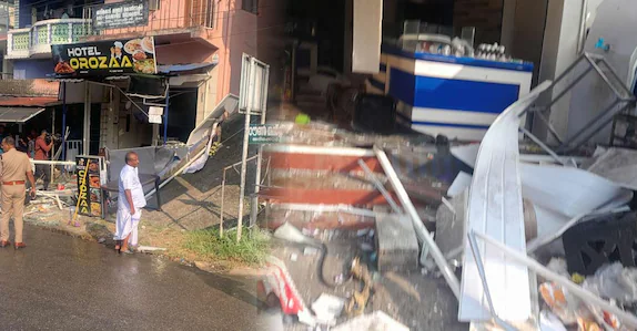 ഹോട്ടലിൽ പാചകവാതക സിലിണ്ടർ പൊട്ടിത്തെറിച്ചു; 3 പേരുടെ നില ഗുരുതരം