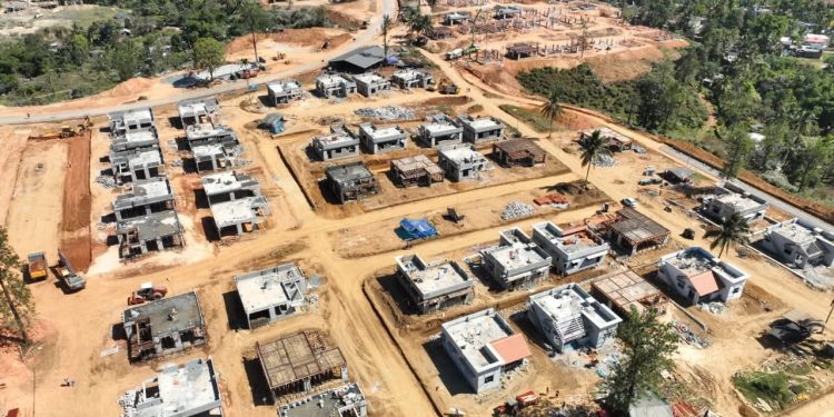 പുനരധിവാസ ടൗണ്‍ഷിപ്പില്‍ 237 വീടുകളുടെ വാര്‍പ്പ് പൂര്‍ത്തിയായി