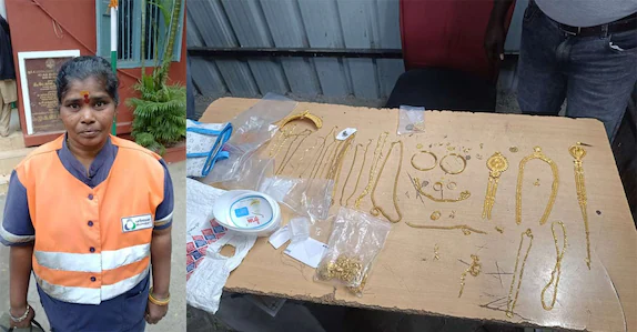 റോഡരികിലെ ബാഗിൽ 45 ലക്ഷത്തിന്റെ സ്വർണം; പത്മയുടെ സത്യസന്ധതയ്ക്ക് മുഖ്യമന്ത്രിയുടെ സമ്മാനം ഒരു ലക്ഷം രൂപ