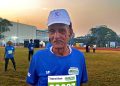 വാർദ്ധക്യത്തെ ഓടിത്തോൽപ്പിച്ച് രാജഗോപാൽ; കൊച്ചി മാരത്തോണിലെ വിസ്മയമായി ഈ 93-കാരൻ