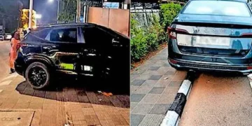 നടപ്പാതയിൽ വാഹനം ഓടിച്ചാൽ 1,000 രൂപ മുതൽ പിഴ; ഡ്രൈവർക്കെതിരെ കേസ്