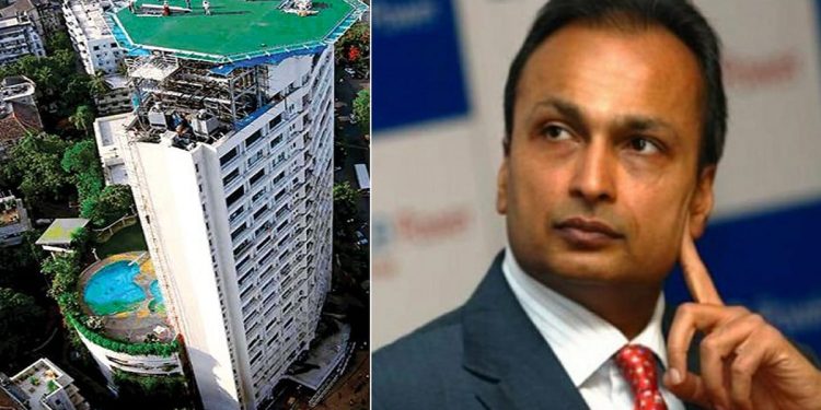 അനില്‍ അംബാനിയുടെ 3,716 കോടി രൂപ വിലമതിക്കുന്ന വസതി ഇഡി കണ്ടുകെട്ടി