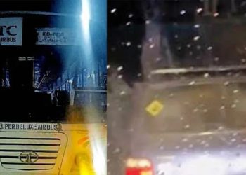 കുടകില്‍ കേരള ആർടിസി ബസിന് നേരെ തോക്കുചൂണ്ടി കാർ യാത്രക്കാരന്റെ ആക്രമണം