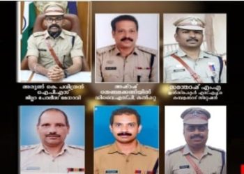 പോലീസ് മേധാവിക്കുൾപ്പെടെ ജില്ലയിൽ ആറ് പേർക്ക് ബാഡ്‌ജ് ഓഫ് ഹോണർ