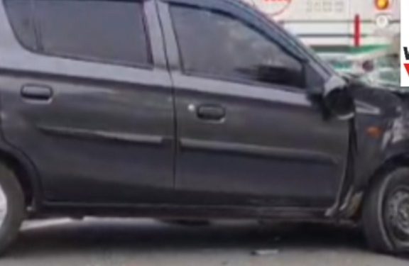 കാറും ബൈക്കും കൂട്ടിയിടിച്ച് ബൈക്ക് യാത്രികന് പരിക്ക്