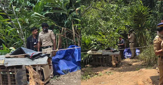കുഴിയിൽ രണ്ടു മൃതദേഹങ്ങൾ; അമ്മയുടെയും മകന്റേതുമെന്ന് സംശയം