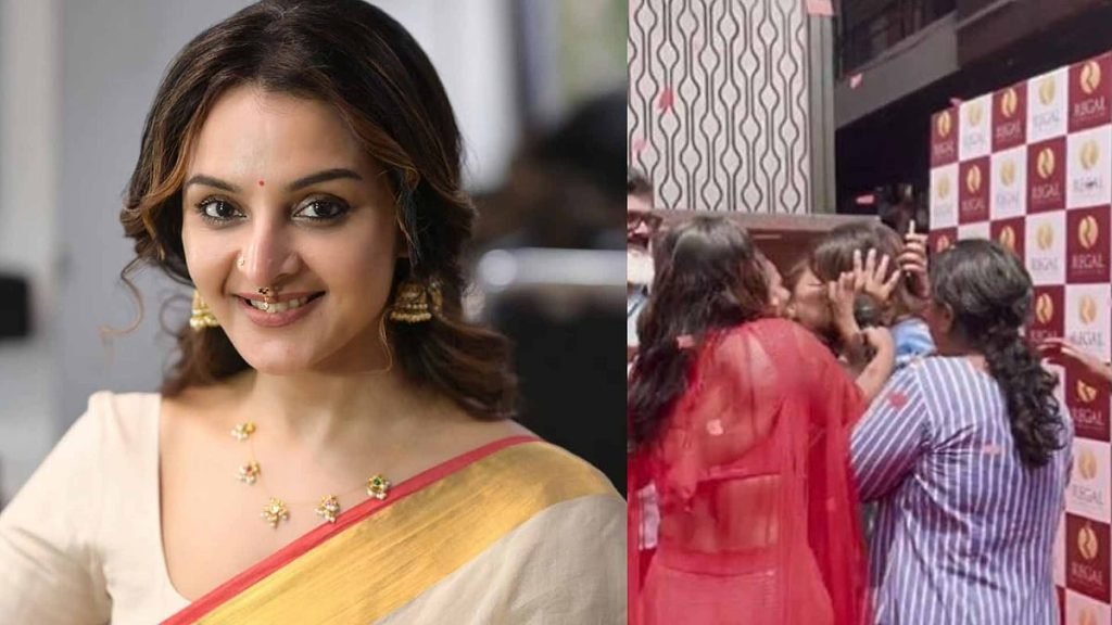 അതിരുവിട്ട ആരാധന; മഞ്ജു വാര്യരെ ബലമായി ചുംബിച്ച് ആരാധിക
