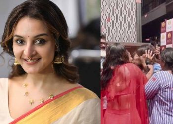 അതിരുവിട്ട ആരാധന; മഞ്ജു വാര്യരെ ബലമായി ചുംബിച്ച് ആരാധിക