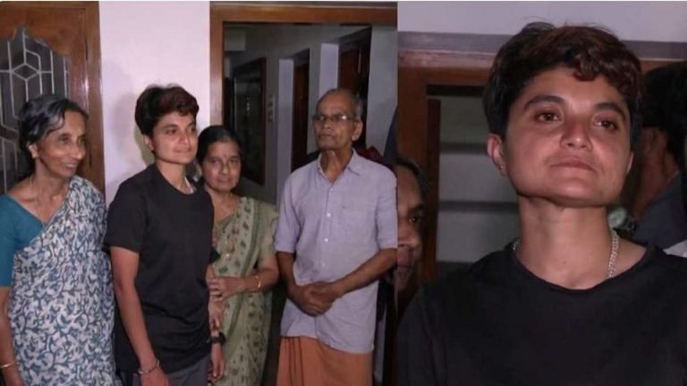 ‘മകളുടെ ഇഷ്ടത്തിന് എതിര് നില്‍ക്കില്ല’, ചൂട് കുറഞ്ഞിട്ട് അടുത്ത യാത്ര; ശരണ്യ വീട്ടിലെത്തി