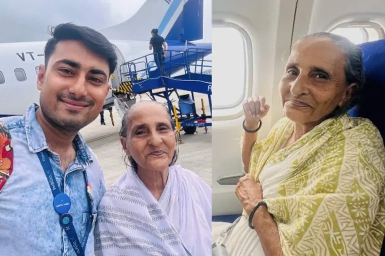 ’22 വർഷത്തെ എന്റെ സ്വപ്‌നം’; മുത്തശ്ശിക്ക് വിമാനയാത്ര ഒരുക്കി കൊച്ചുമകൻ, ഹൃദയം തൊടുന്ന വീഡിയോ