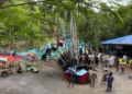 അമ്യൂസ്മെന്റ് പാർക്കിൽ റൈഡ് തകർന്നുവീണ് അപകടം: 5 പേർക്ക് ഗുരുതര പരിക്ക്