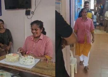 ‘ബന്ധുക്കളെ വിളിച്ചുവരുത്തി, പൊലീസ് മുറയില്‍ ചോദ്യം ചെയ്യല്‍’; ഞെട്ടിയ കുട്ടിയമ്മയ്ക്ക് പിറന്നാള്‍ സര്‍പ്രൈസ്, വൈറല്‍ വിഡിയോ