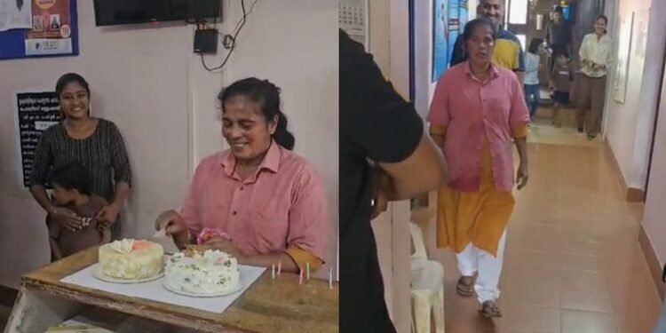 ‘ബന്ധുക്കളെ വിളിച്ചുവരുത്തി, പൊലീസ് മുറയില്‍ ചോദ്യം ചെയ്യല്‍’; ഞെട്ടിയ കുട്ടിയമ്മയ്ക്ക് പിറന്നാള്‍ സര്‍പ്രൈസ്, വൈറല്‍ വിഡിയോ