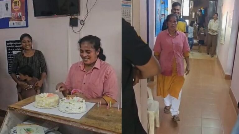 ‘ബന്ധുക്കളെ വിളിച്ചുവരുത്തി, പൊലീസ് മുറയില്‍ ചോദ്യം ചെയ്യല്‍’; ഞെട്ടിയ കുട്ടിയമ്മയ്ക്ക് പിറന്നാള്‍ സര്‍പ്രൈസ്, വൈറല്‍ വിഡിയോ