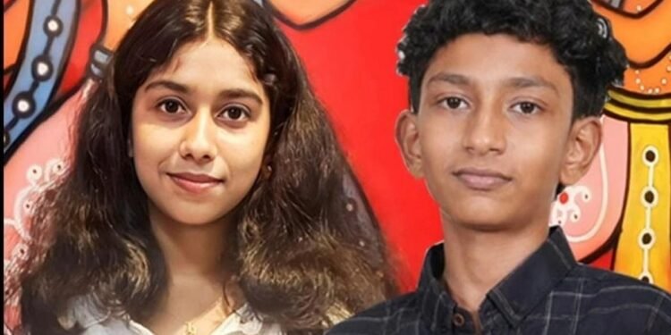 സ്വജീവൻ പണയപ്പെടുത്തി കുട്ടികളുടെ ധീരത; ക്ഷേത്രക്കുളത്തിൽ വീണ കൂട്ടുകാരിക്ക് രക്ഷകരായി റിഷികയും റിഥിനും