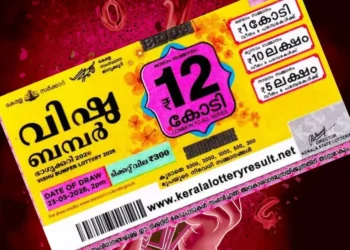12 കോടിയുടെ ഒന്നാം സമ്മാനം കരുനാഗപ്പള്ളിയില്‍ വിറ്റ ടിക്കറ്റിന്; വിഷു ബംപര്‍ ലോട്ടറി ഫലം പ്രഖ്യാപിച്ചു