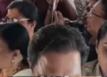 പായസം വിളമ്പുകാരൻ മന്ത്രിയുടെ സ്റ്റാഫ്; കോൺഗ്രസുകാരിയുടെ കൈതട്ടി മന്ത്രിയുടെ തലയിൽ വീണു